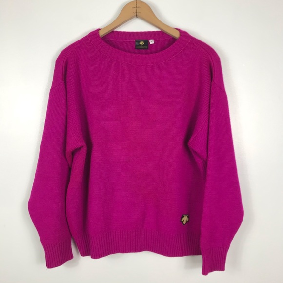 descente Sweaters - Descente | Vintage Pink Wool Ski Sweater